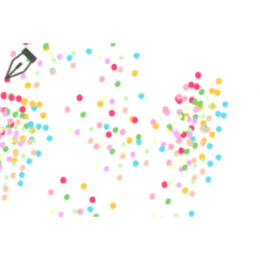 Colorful beadball pen — Clip Studio Paint brush