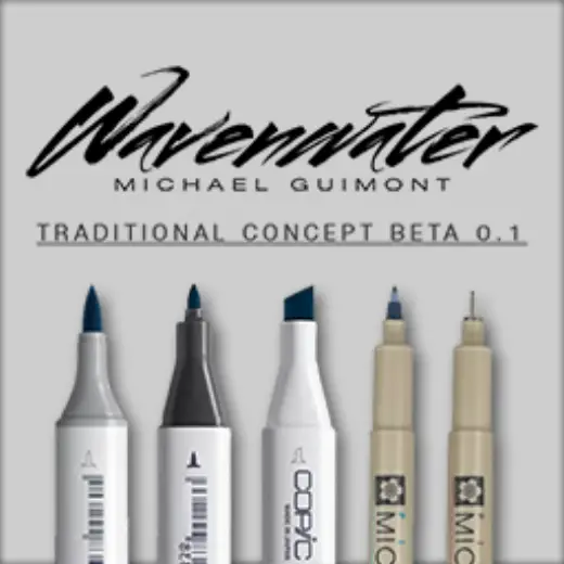 Wavenwater Concept art traditional medium Beta — Krita brush