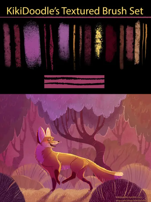 KikiDoodle's Textured Brush Set 2015 — Photoshop brush
