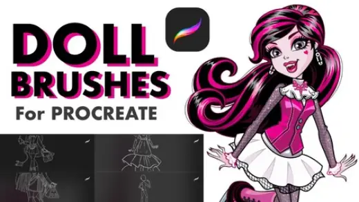 Doll Brushes for Procreate — Procreate & Photoshop brush