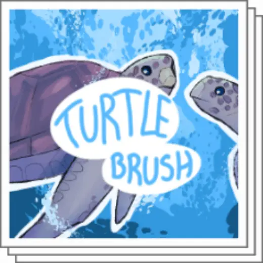 Marine Sea Turtle brush! — Clip Studio Paint brush