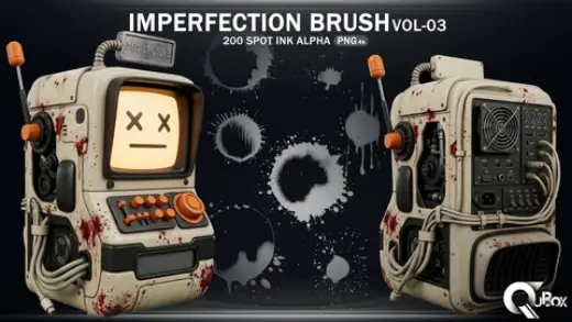 Imperfection Brush-VOL03 | 200 Spot Ink Alpha — Photoshop brush