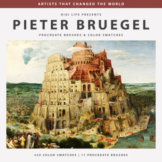 Pieter Bruegel Procreate Brushes & Color Swatches — Procreate brush