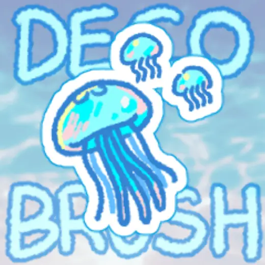 Sea Deco Brush — Clip Studio Paint brush