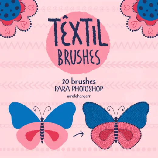 Textile Brushes - Rafa Harger — Photoshop brush