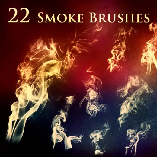 22 Smoke and Fire Brushes — Photoshop brush