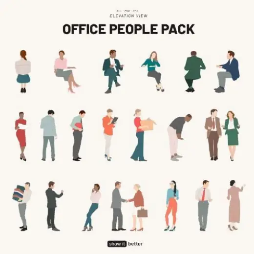 Office People Pack + Brushes — Photoshop brush