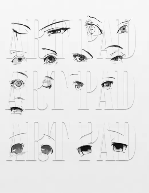 (Artpad) Photoshop Brush: Female Eyes Pack #1 — Photoshop brush