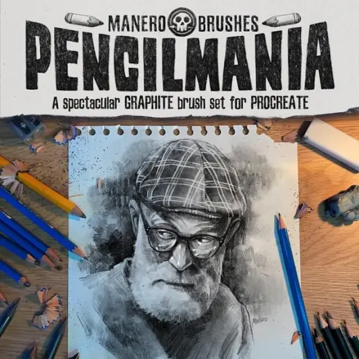 Pencilmania: A Spectacular Graphite Brush Set for Procreate — Procreate brush