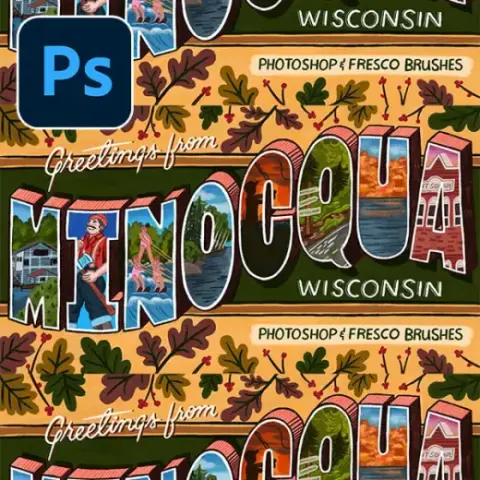 Minocqua Photoshop & Fresco Brushes — Photoshop brush