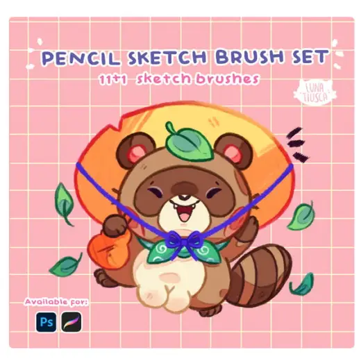 Sketch Pencil brush set — Procreate & Photoshop brush
