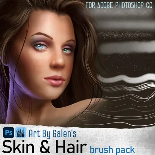 Skin & Hair Brush Pack — Photoshop brush