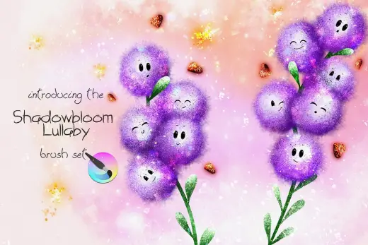 "Shadowbloom Lullaby" Brushes FREE DOWNLOAD — Krita brush