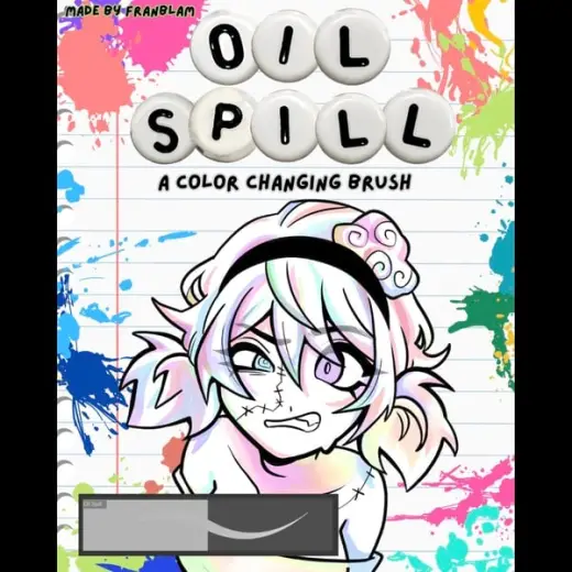 Oil Spill - Color Changing Digital Art Brush by FranBlam — Clip Studio Paint brush
