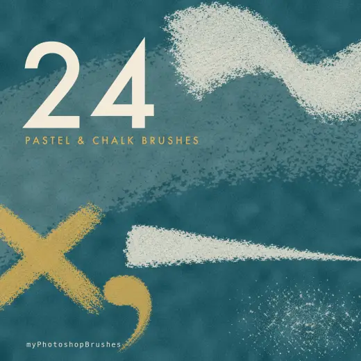 24 Free Pastel & Chalk Brushes — Procreate, Photoshop & Krita brush