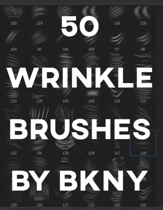 50 wrinkle brushes — Photoshop brush