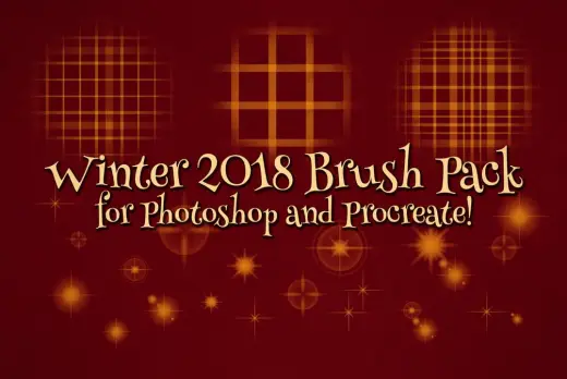 Winter 2018 Brush Pack — Procreate & Photoshop brush