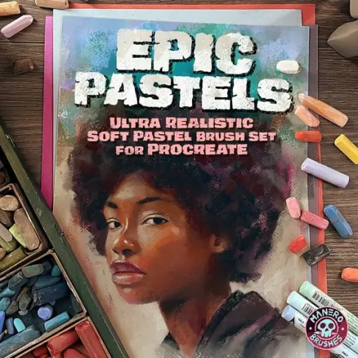 Epic Pastels: Ultra Realistic Soft Pastel Brush Set for Procreate — Procreate brush