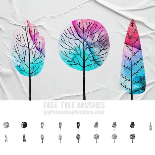 17 Free Tree Photoshop Brushes — Procreate, Photoshop & Krita brush