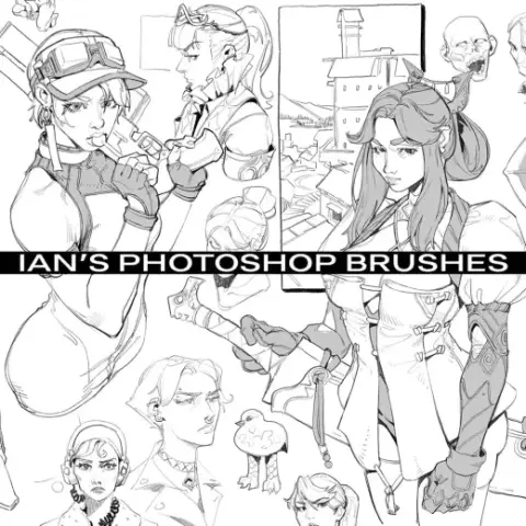 ian's brushes (photoshop .abr file) — Photoshop brush