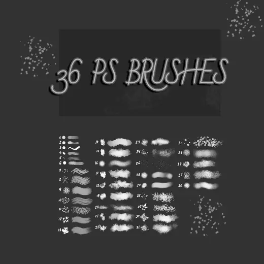 36 Free Brushes — Procreate, Photoshop & Krita brush