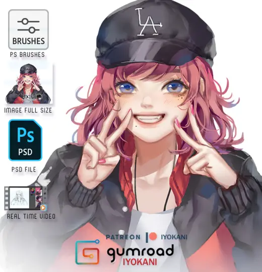 Yokina Process Video real time + Brushes [ Sketch ] — Photoshop brush