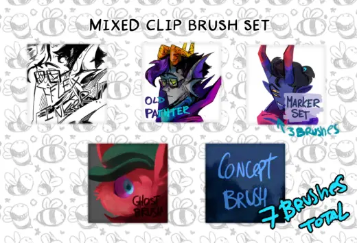 Mixed Bag Clip Studio Paint brushes — Clip Studio Paint brush