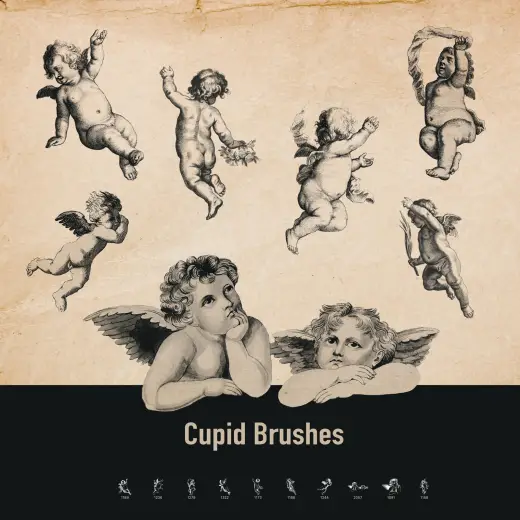 Cupid Free Brushes — Procreate, Photoshop & Krita brush