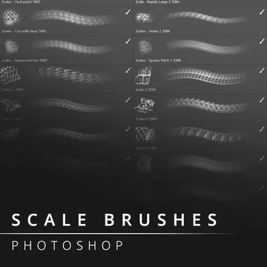 Scales brushes for photoshop — Photoshop brush