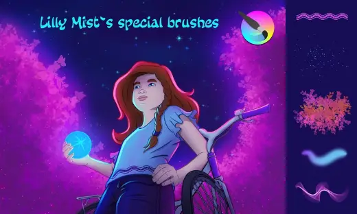 Lilly Mist`s special brushes — Krita brush