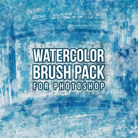 Watercolor - Brush Pack for Photoshop (15 Brushes) — Photoshop brush