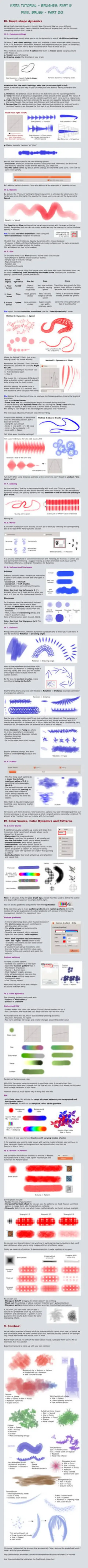 Krita Tutorial: Brushes Part B, Pixel Brushes 2/2 — Krita brush