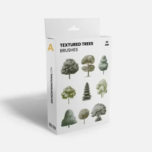 Textured Trees Brushes — Photoshop brush