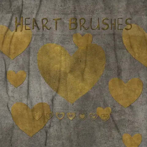 Free Heart Brushes — Procreate, Photoshop & Krita brush