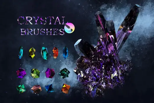 "Crystal’s Whisper" Brushes | FREE BRUSHES & PNGs — Krita brush
