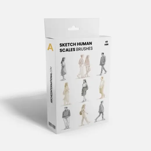 Sketch Human Scales Brushes — Photoshop brush