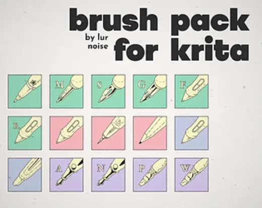 Brush pack for Krita — Krita brush