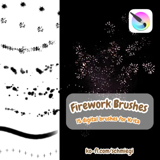 Fireworks Brushes for Krita — Krita brush