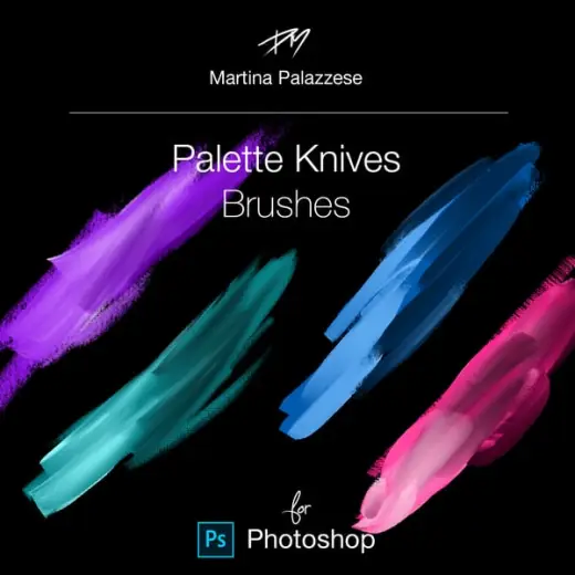 DIGITAL PALETTE KNIVES BRUSHES_For Photoshop — Photoshop brush