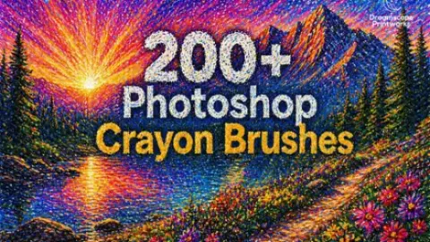200+ Crayon Photoshop Brushes — Photoshop brush