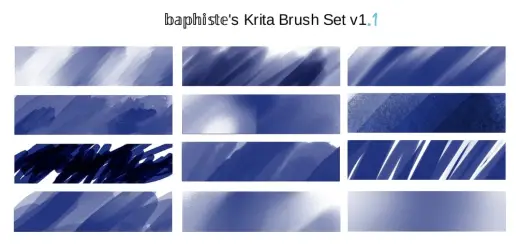 Baphiste's Krita Brush Set — Krita brush