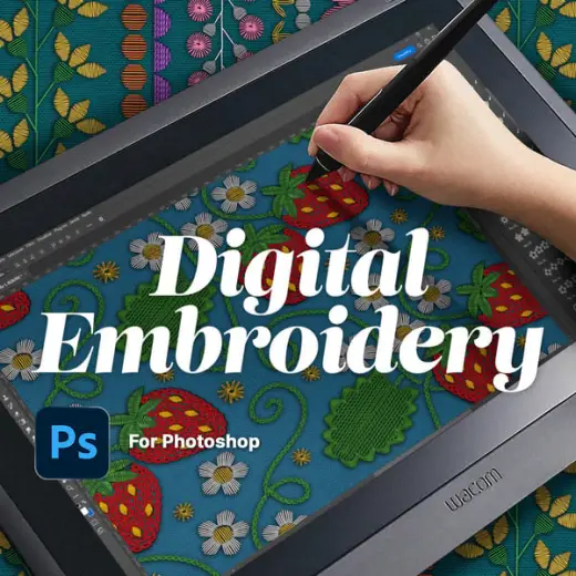 Digital Embroidery Brushes for Photoshop — Photoshop brush