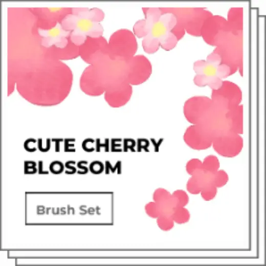 Cute Cherry Blossom — Clip Studio Paint brush