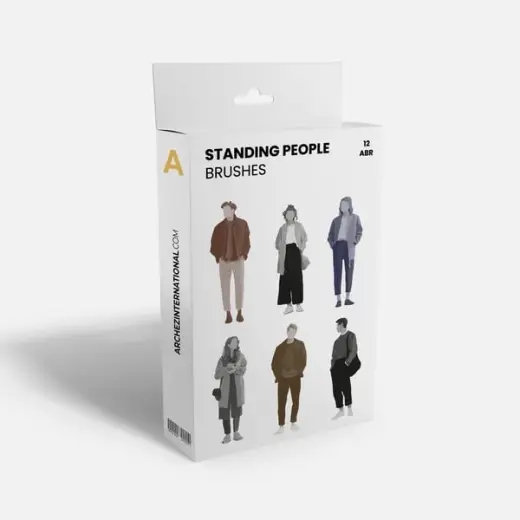 Standing People Brushes — Photoshop brush