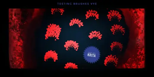 Trying out David Revoy brush set — Krita brush