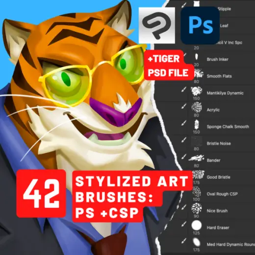 BRUSH IMPACT brush set for Photoshop, Procreate, and Clip Studio — Procreate, Photoshop & Clip Studio Paint brush