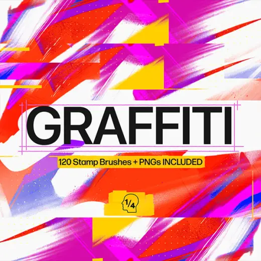 Graffiti Brush — Procreate & Photoshop brush