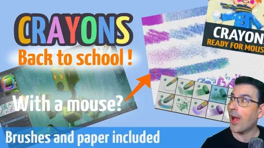 Crayons for Krita 2021. Not only brushes — Krita brush