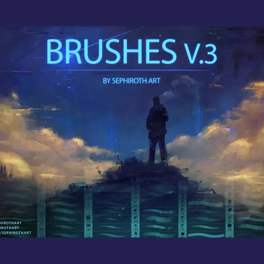 292 SephirothArt Free Brushes — Procreate, Photoshop & Krita brush