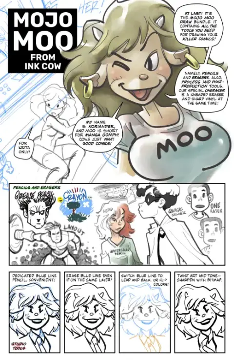 Mojo MOO Draw Bundle For Krita — Krita brush